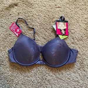 Purple push up bra